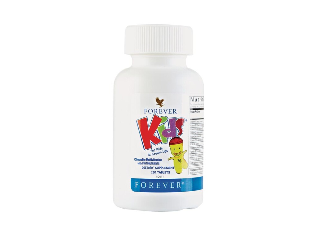 Deklaracija na pakovanju vitamina za decu Forever Kids